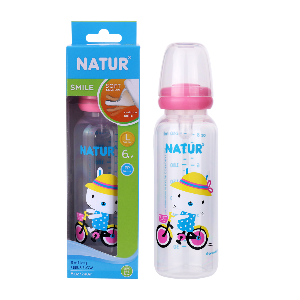 NATUR FEEDING BOTTLE 8 0Z 240 ML