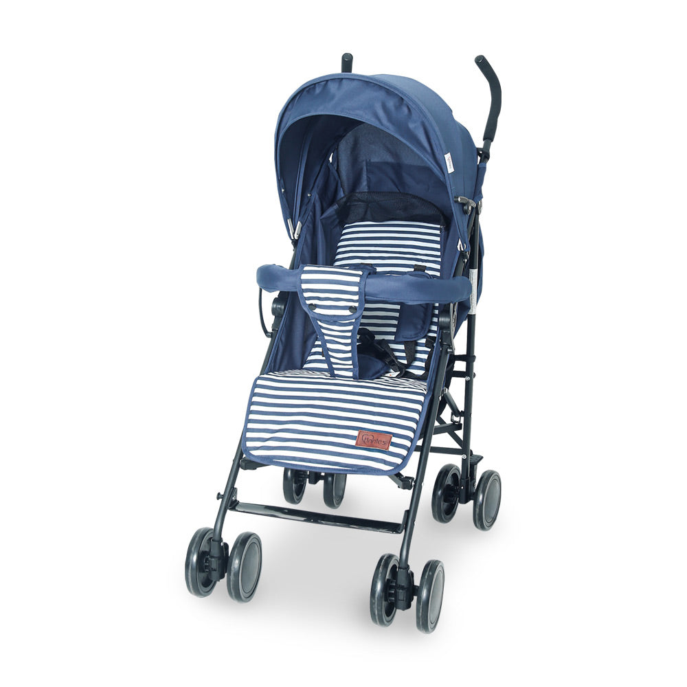 BABY BUGGY – NAVY BLUE  STRIPPED T053