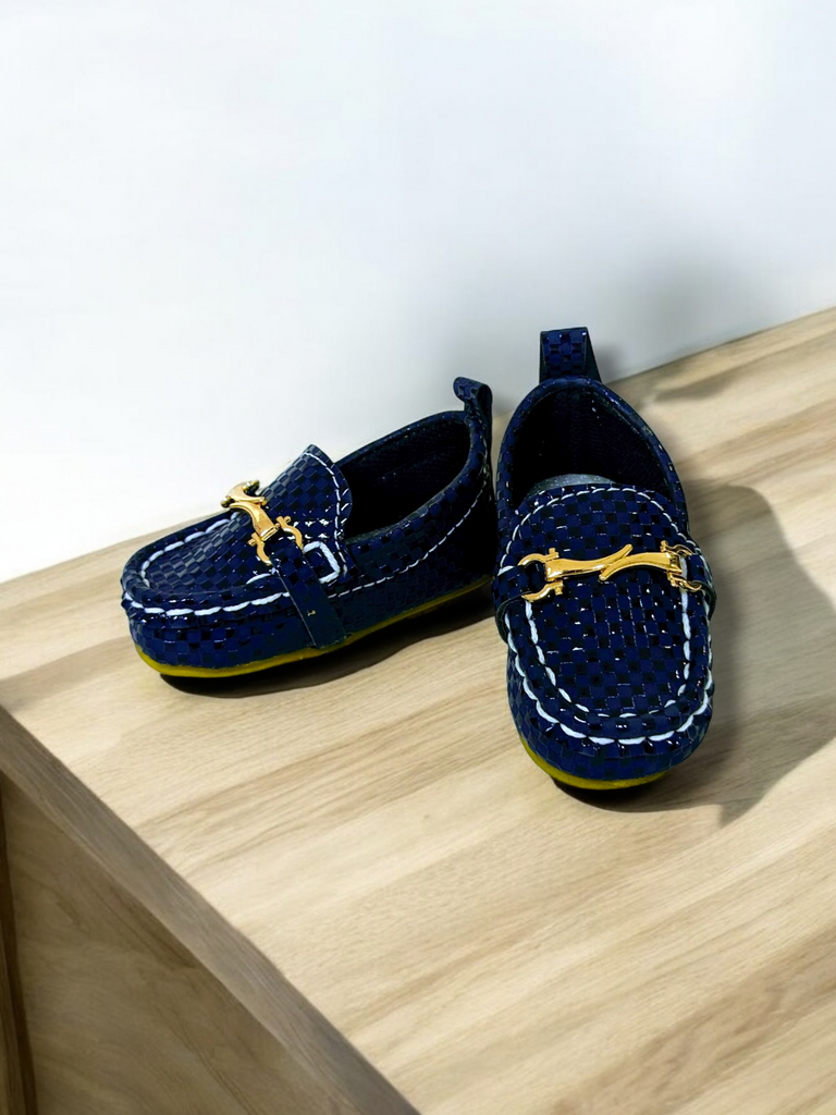 Baba Loffer Shoes Navy Blue