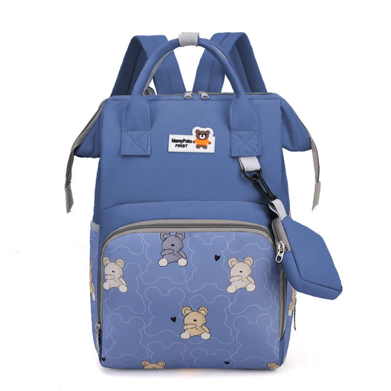 Baby Diaper Bag (Waterproof) Bear Blue - Sunshine