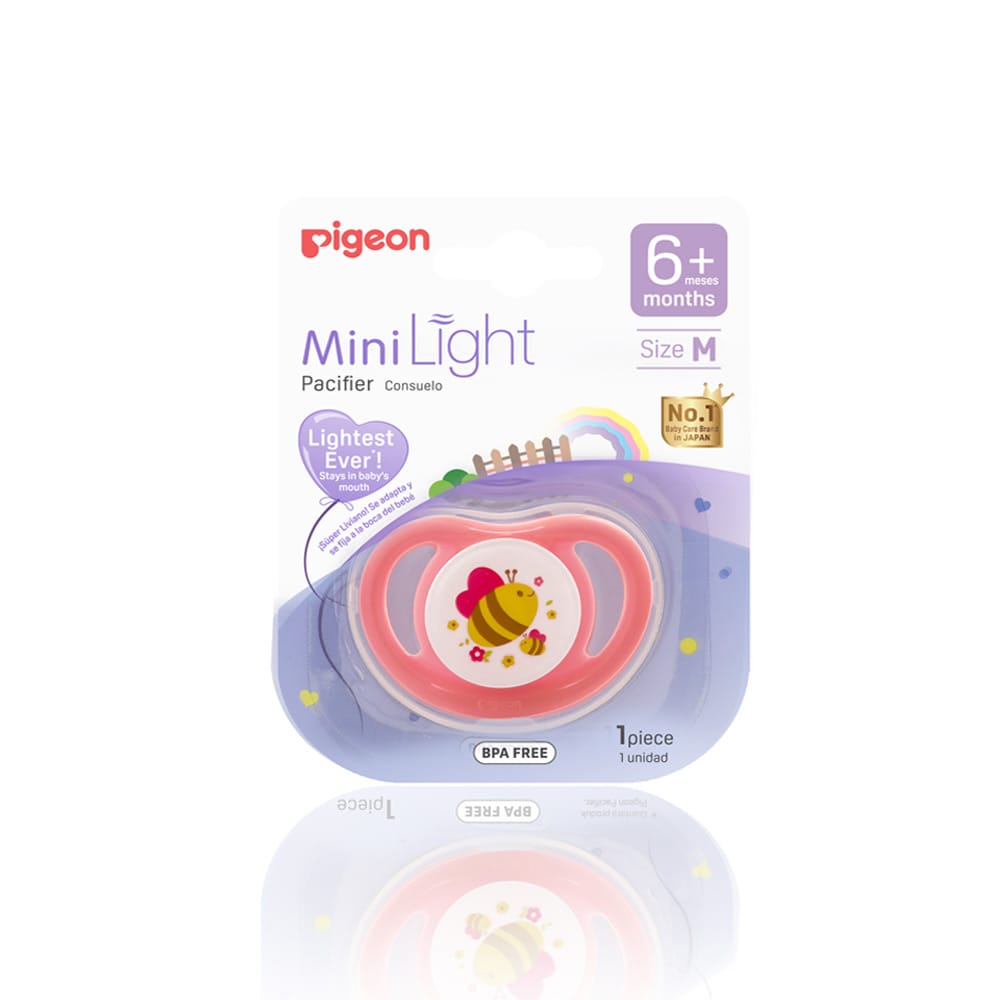 MINILIGHT PACIFIER GIRl (M)  BEE  6+ M