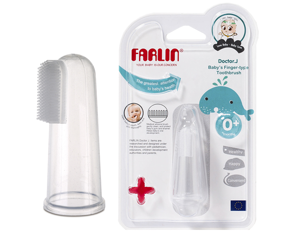 FARLIN FINGER TOOTHBRUSHES PARENTS SET