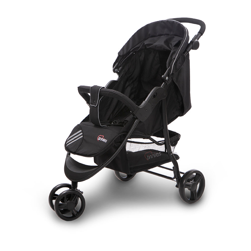 TINNIES BABY STROLLER 3 WHEELER-BLACK