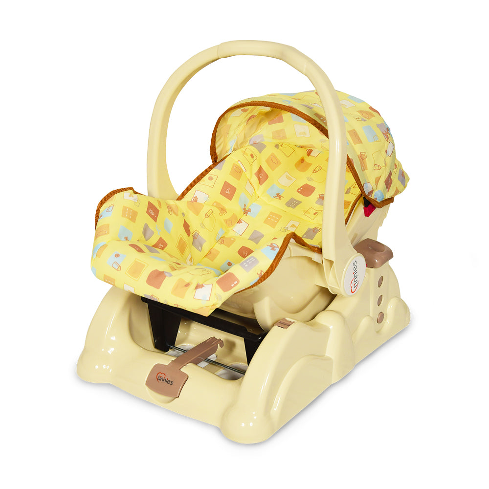 TINNIES CARRY COT W/ROCKLING-BEIGE T003