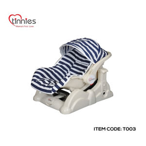 TINNIES CARRY COT W/ROCKLING-BLUE STRIPER T003