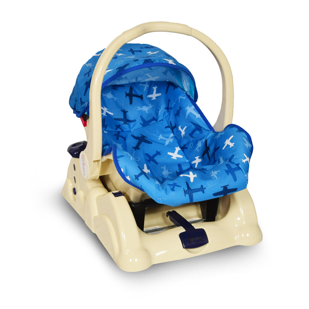 TINNIES CARRY COT W/ROCKLING-BLUE T003